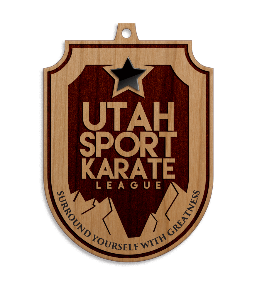 Martial Arts Medals Wood